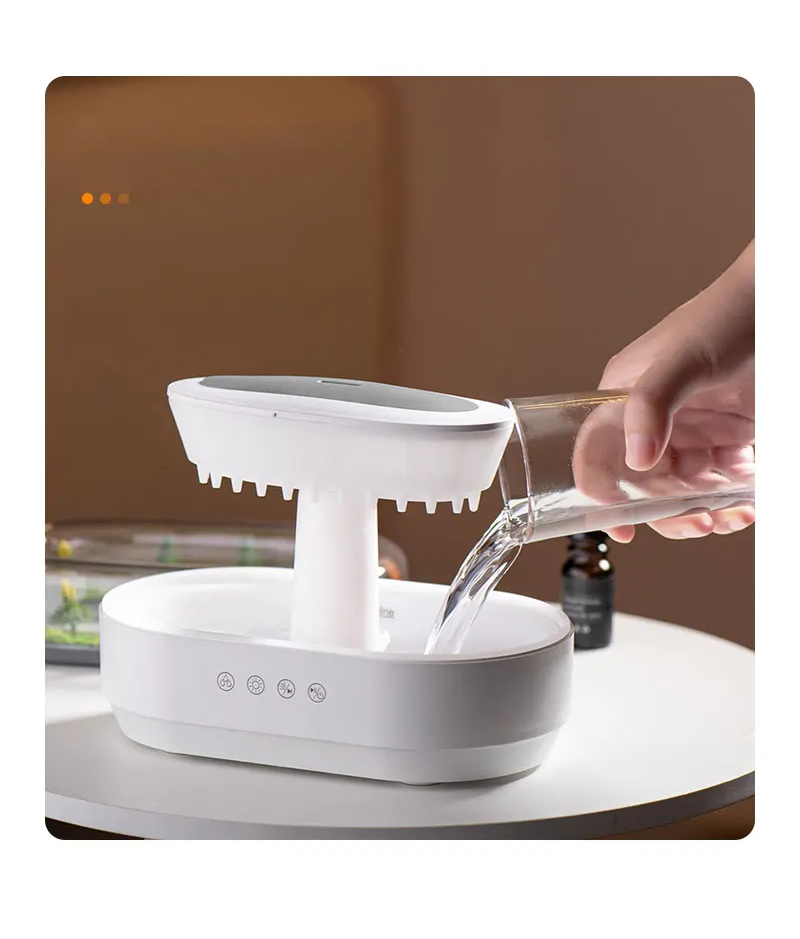 RaindropGlow™ – dekoracyjny dyfuzor aromaterapii z efektem kropli deszczu