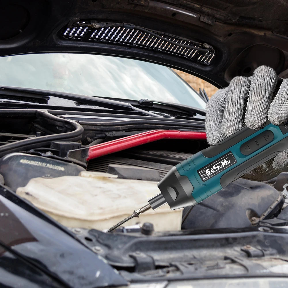 PowerScrew Pro™ – elektryczny wkrętak USB 1300mAh z regulacją momentu i zestawem bitów