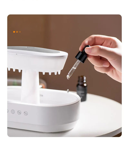 RaindropGlow™ – dekoracyjny dyfuzor aromaterapii z efektem kropli deszczu