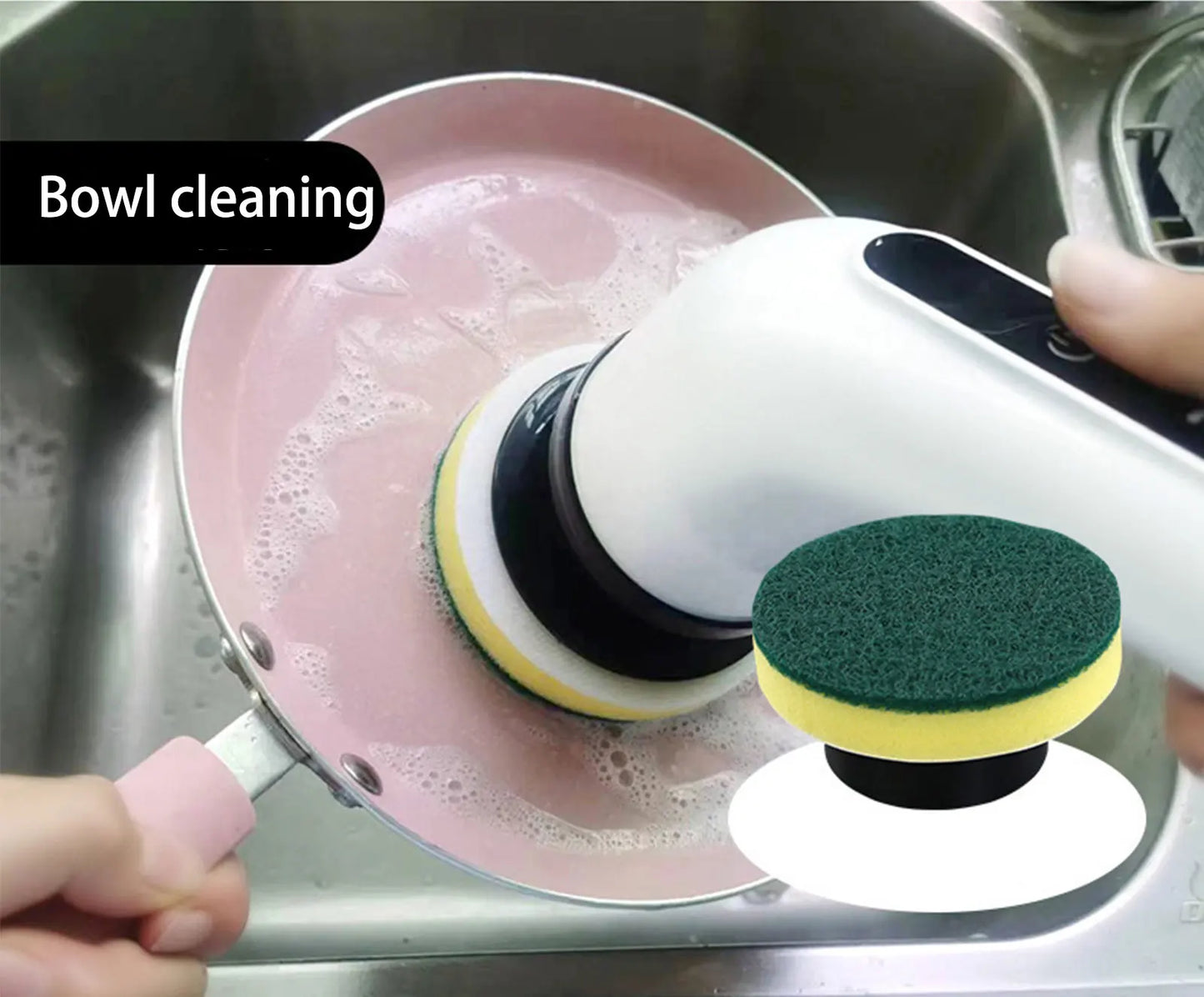 TurboSzczotka Pro™ 9w1 – elektryczna szczotka czyszcząca z 9 końcówkami