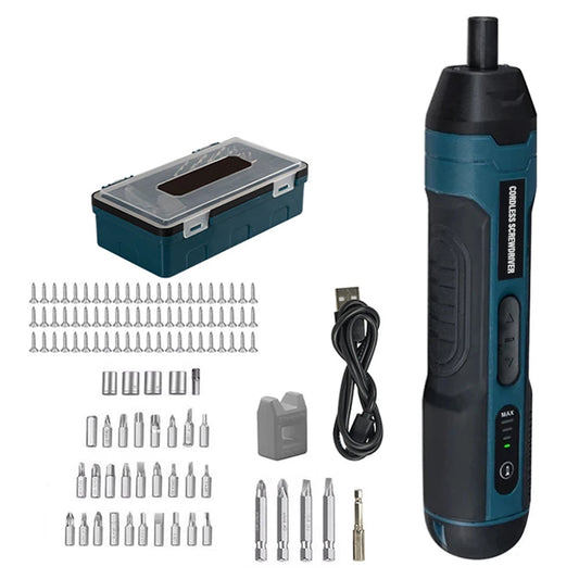 PowerScrew Pro™ – elektryczny wkrętak USB 1300mAh z regulacją momentu i zestawem bitów